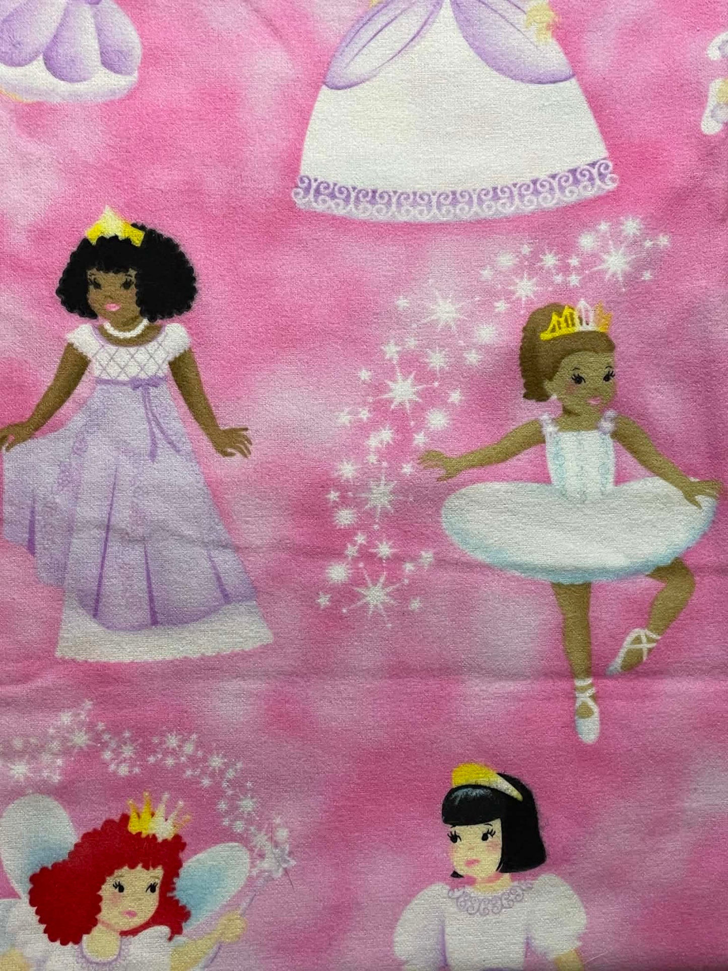 Flannel. Little Princesses by Michael Miller Fabrics. Sold by the yard.