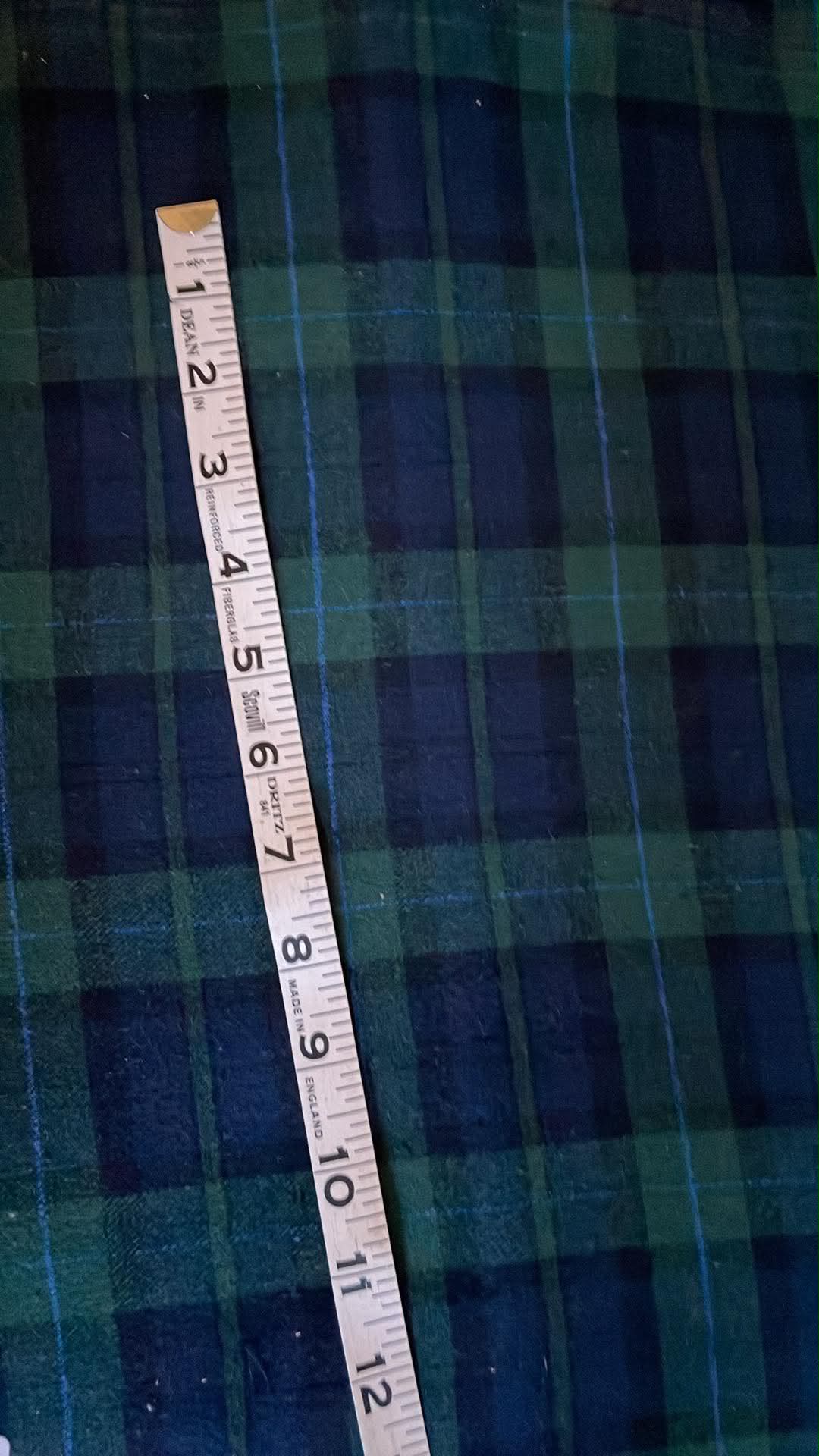 Ozark Mountain flannel. Blue and green #2. Sold by the half yard.
