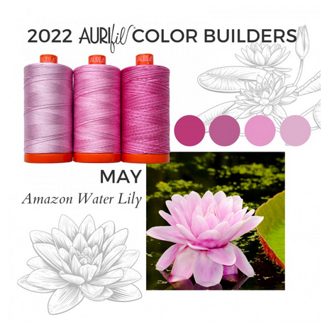 Aurifil Color Builder - Water Lily