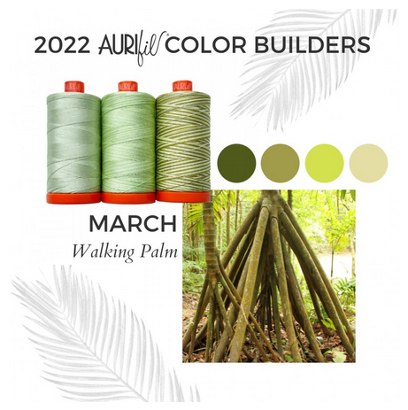 Aurifil Color Builder - Walking Palm