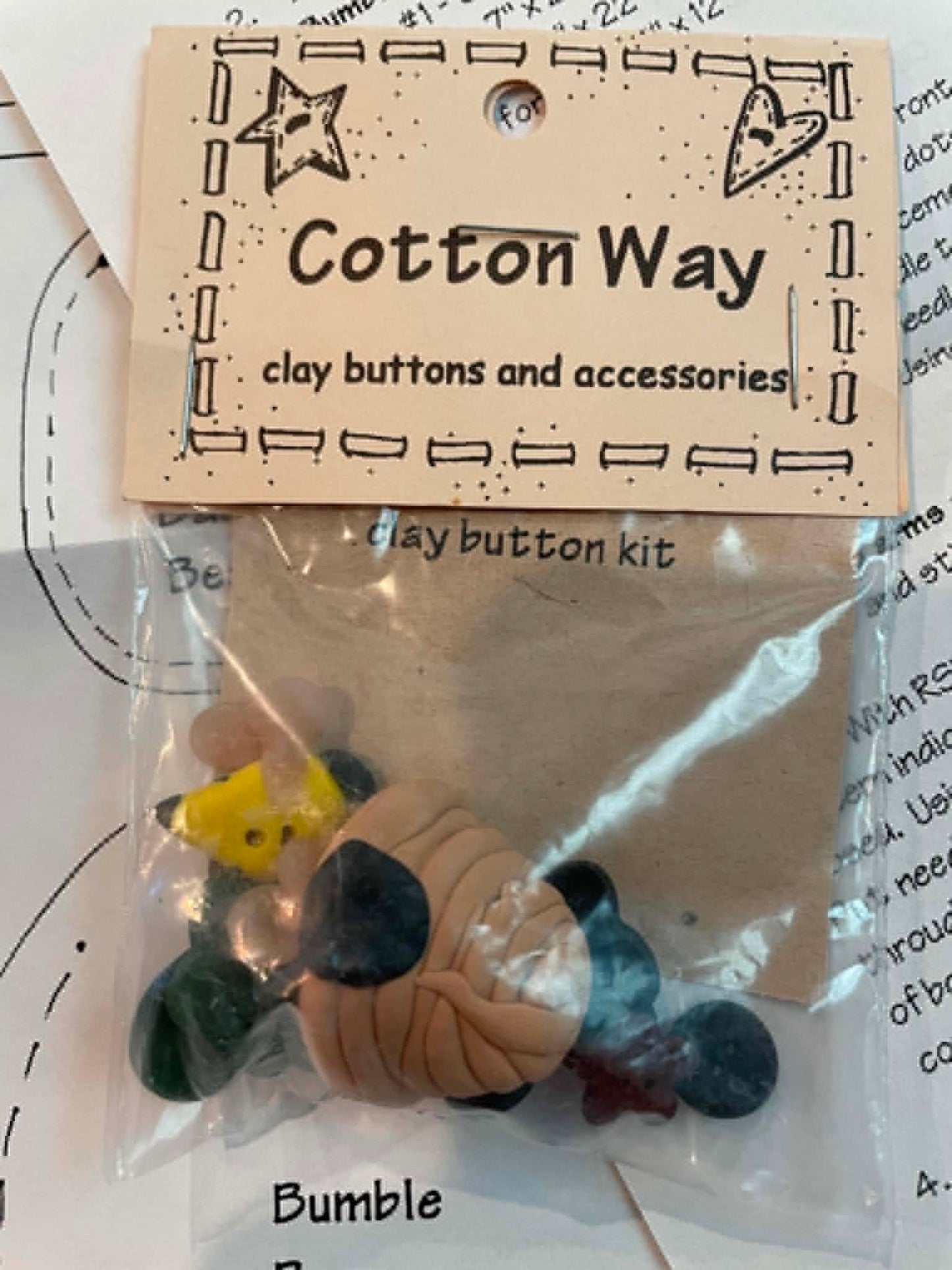 Bumble Bear & Honey. Stuffed Bear Pattern by Cotton Way