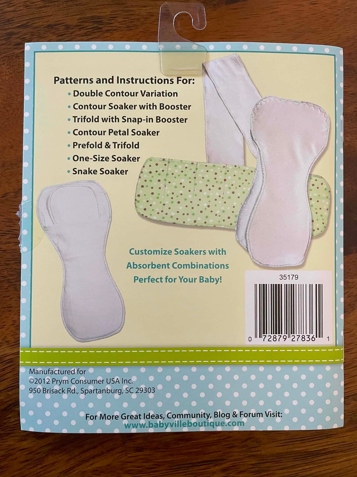 Babyville Boutique. Simply Soakers pattern