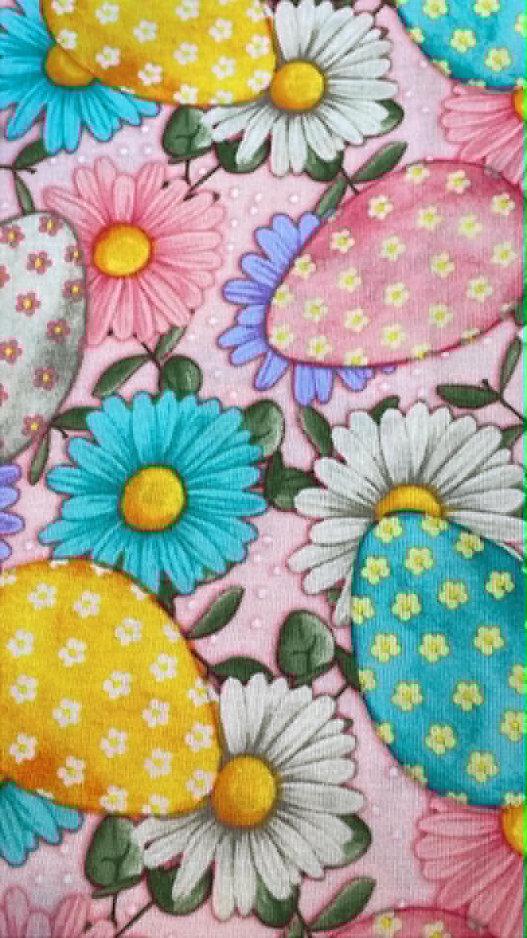Spring Eggs.  Easter fabric.  Sold by the 1/2 yard.