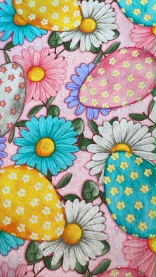 Spring Eggs.  Easter fabric.  Sold by the 1/2 yard.