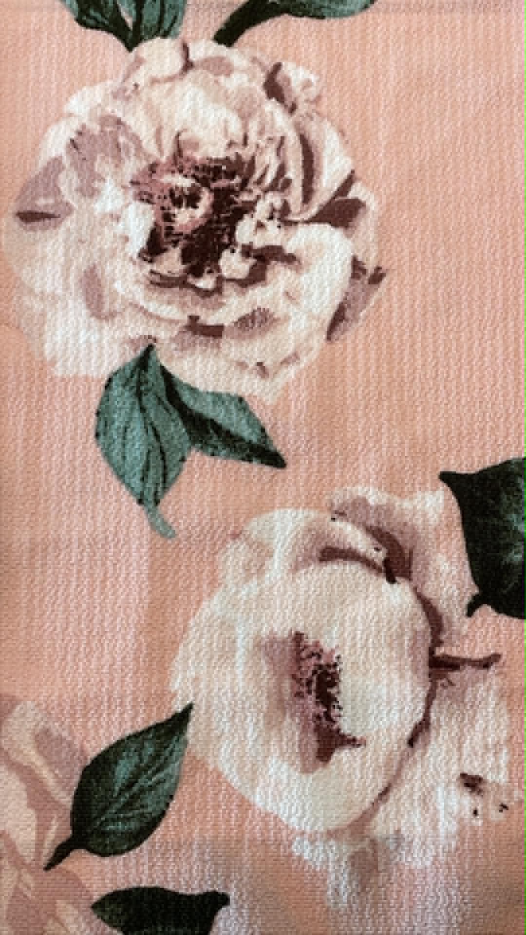 Light colored roses on light pink background.  Sold by the half yard.