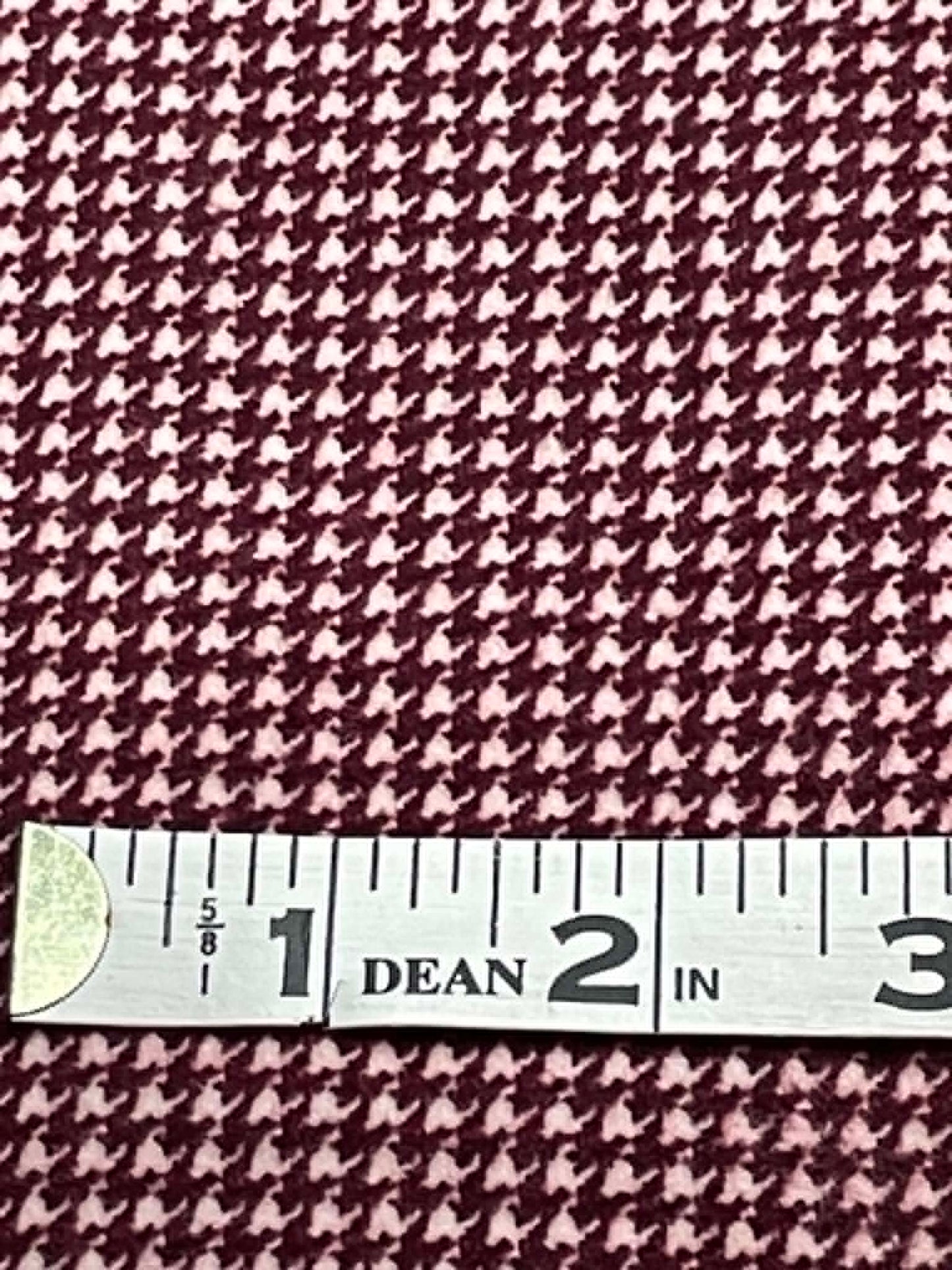 Flannel.  Brown houndstooth.  Sold by the half yard.