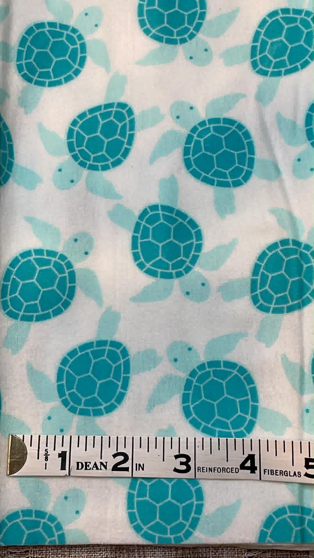 Flannel Fat Quarter - Sea Life  - #2 Sea Turtles