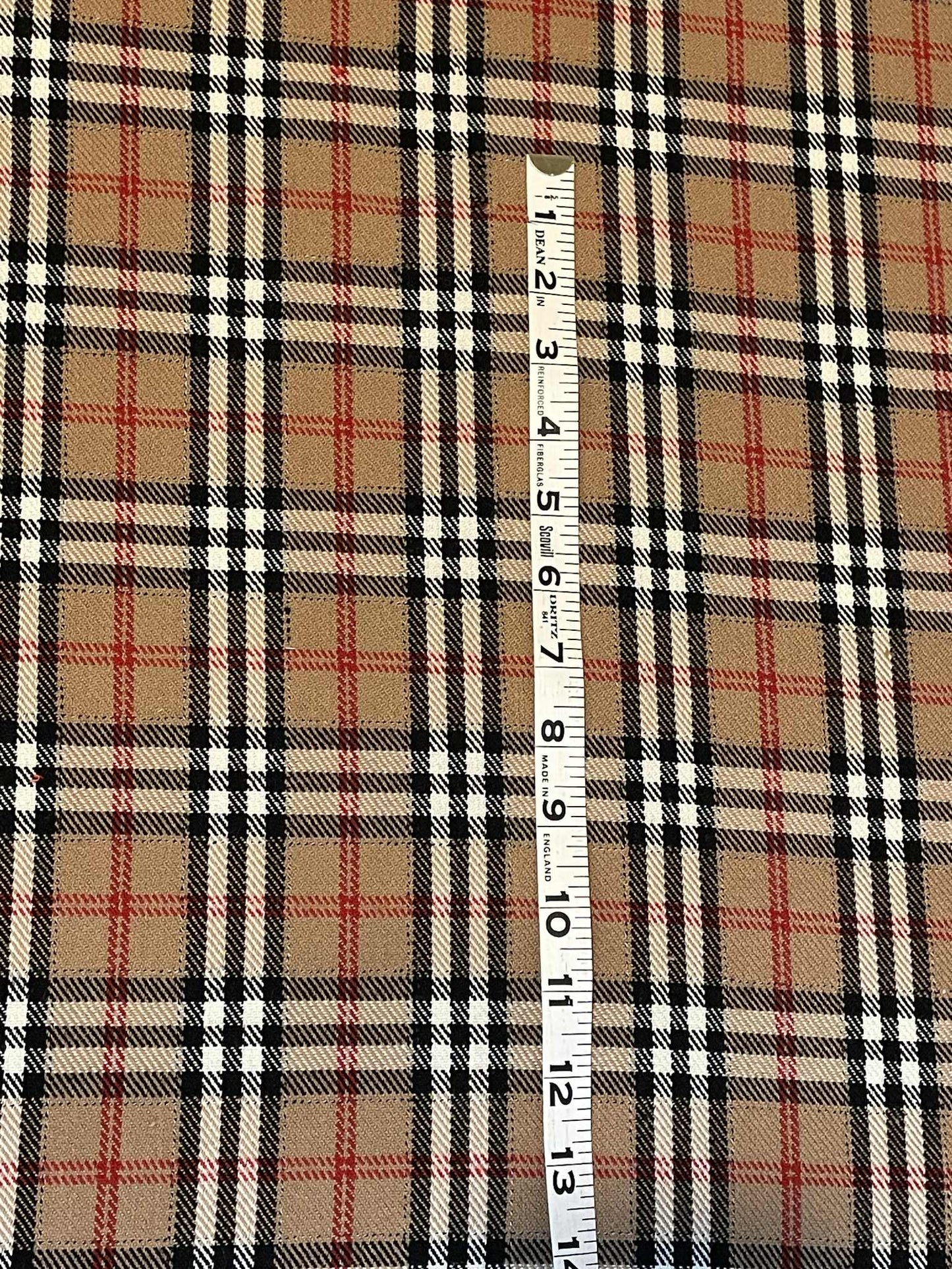 Plaid - Brown, black, red and white