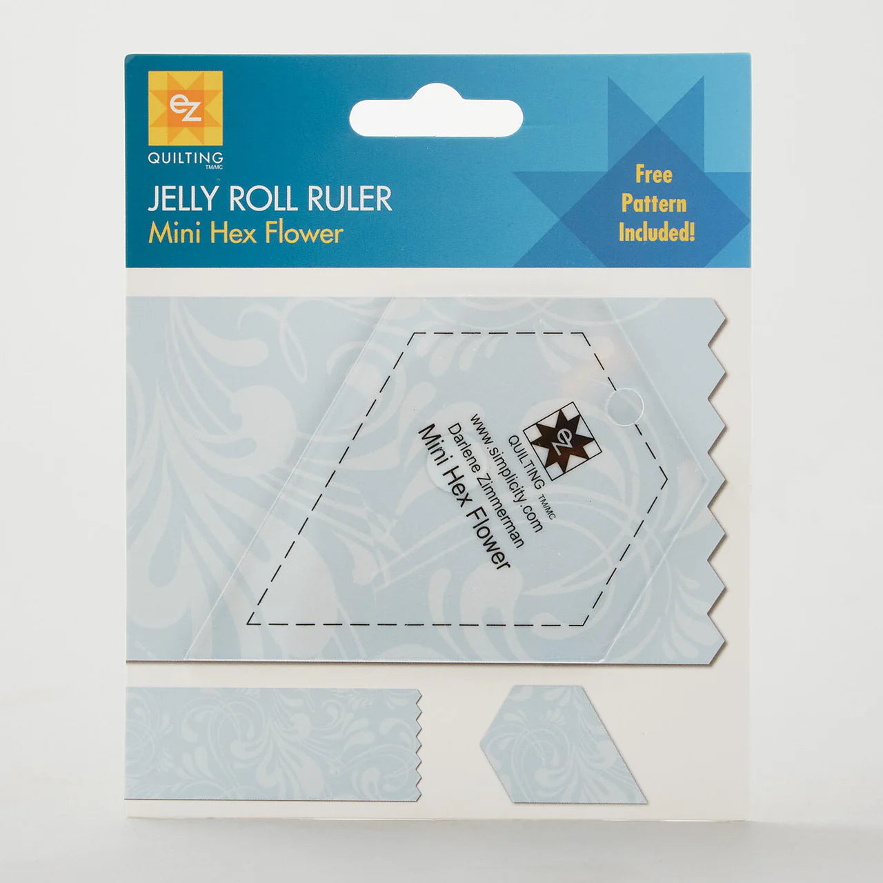 Jelly Roll Ruler - Mini Hex Flower