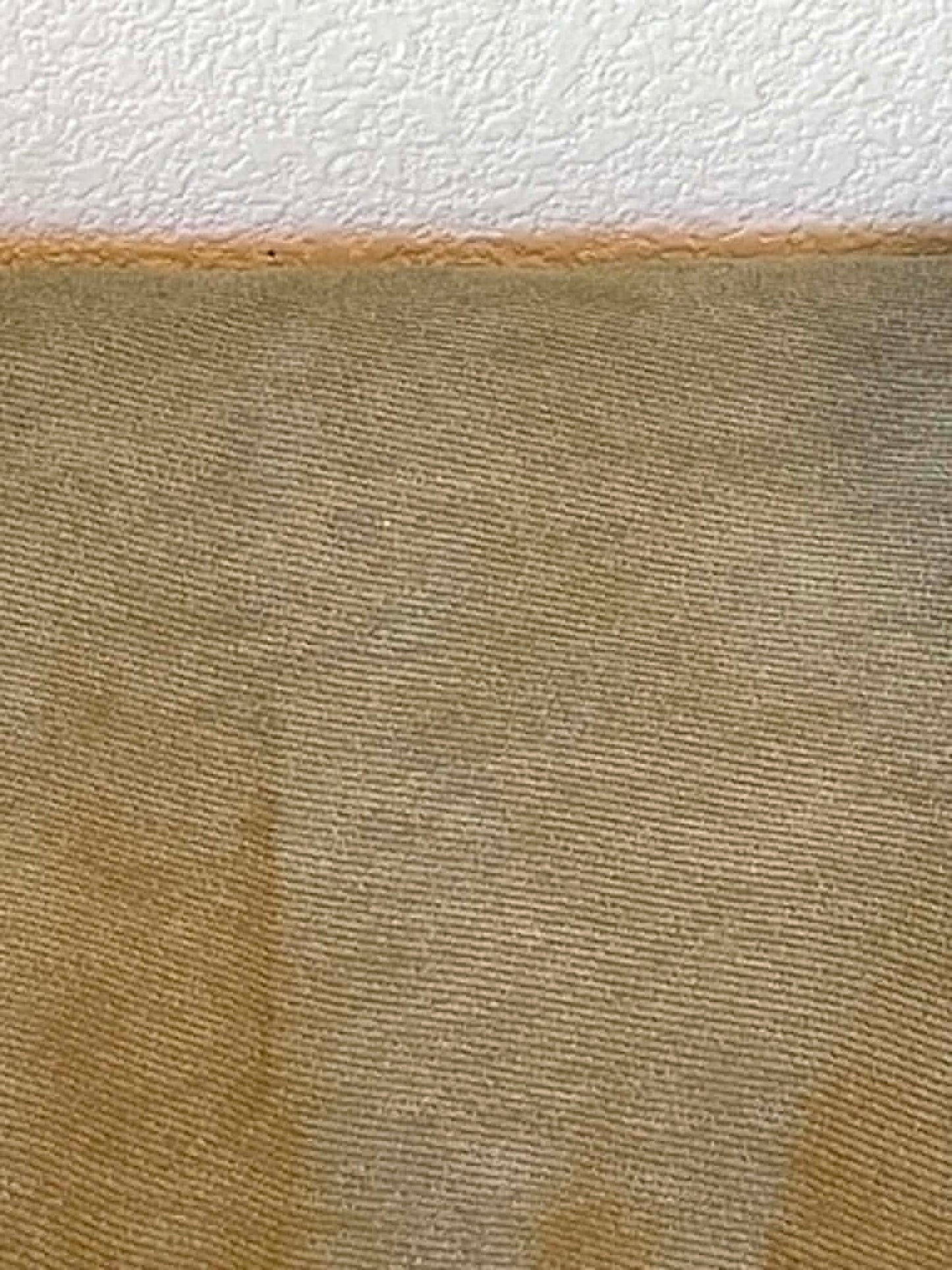 Pea green upholstery fabric with a twill weave and a corduroy feel.  Sold by the half yard.