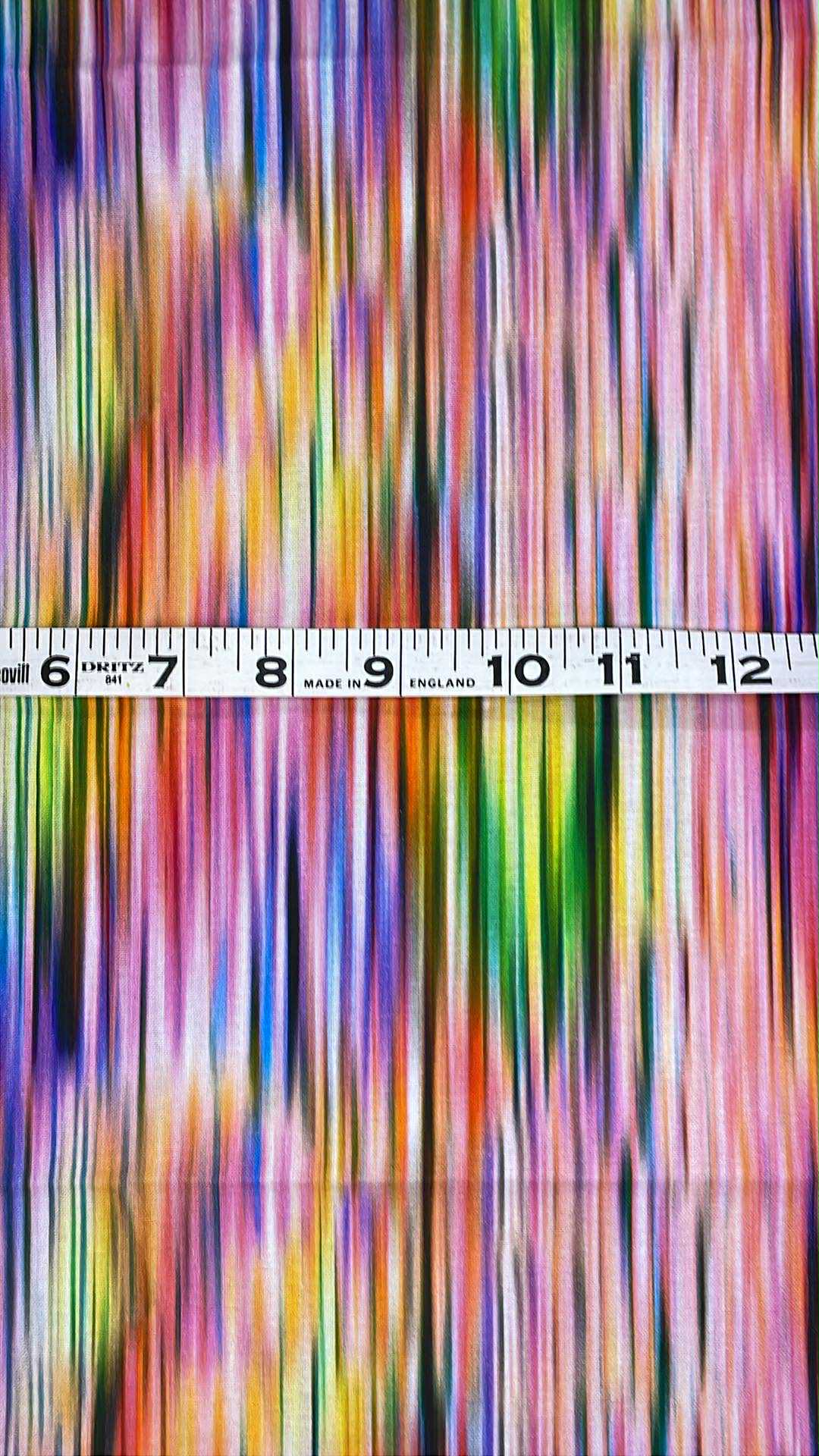 Multi colored straight brush lines