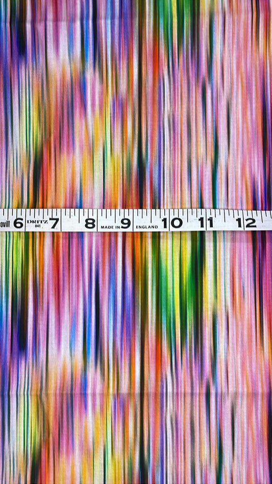Multi colored straight brush lines