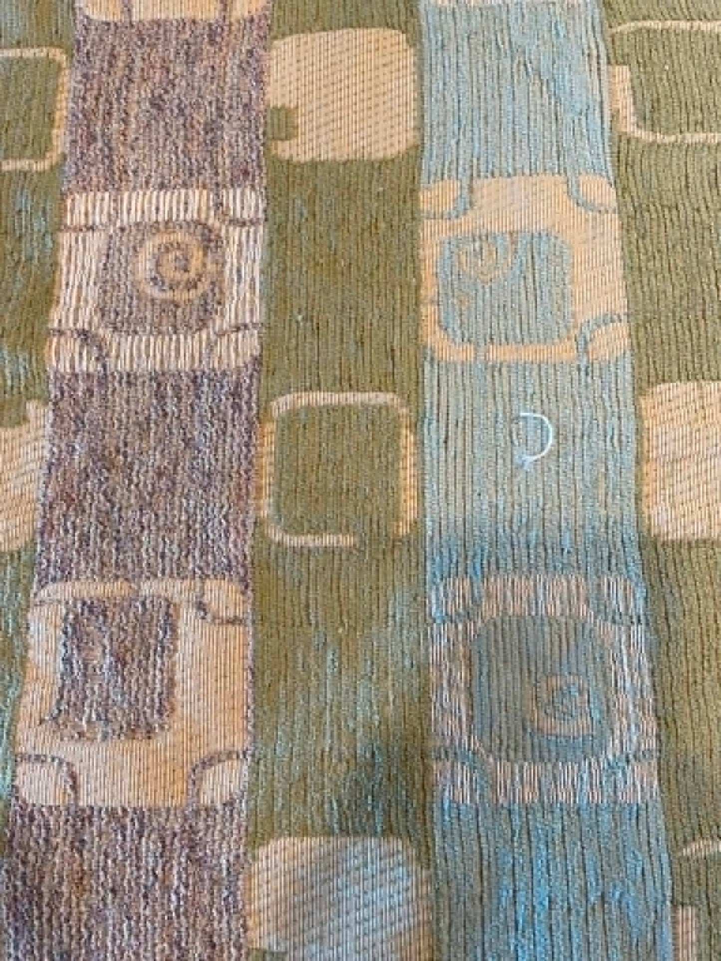 Large remnant of high quality cotton jacquard upholstery fabric.