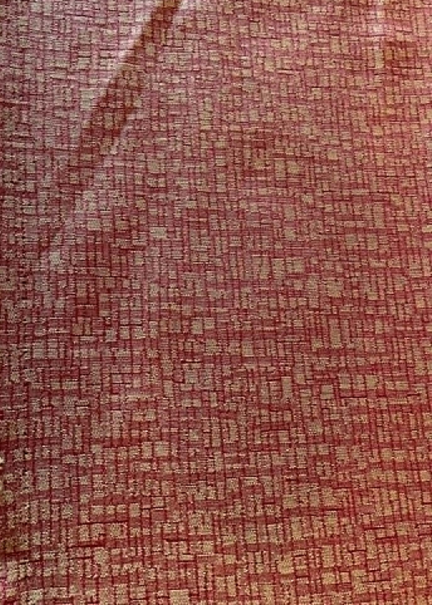 REMNANT ** Reddish orange upholstery fabric.  34" X 56" WOF plus 18" x 24"