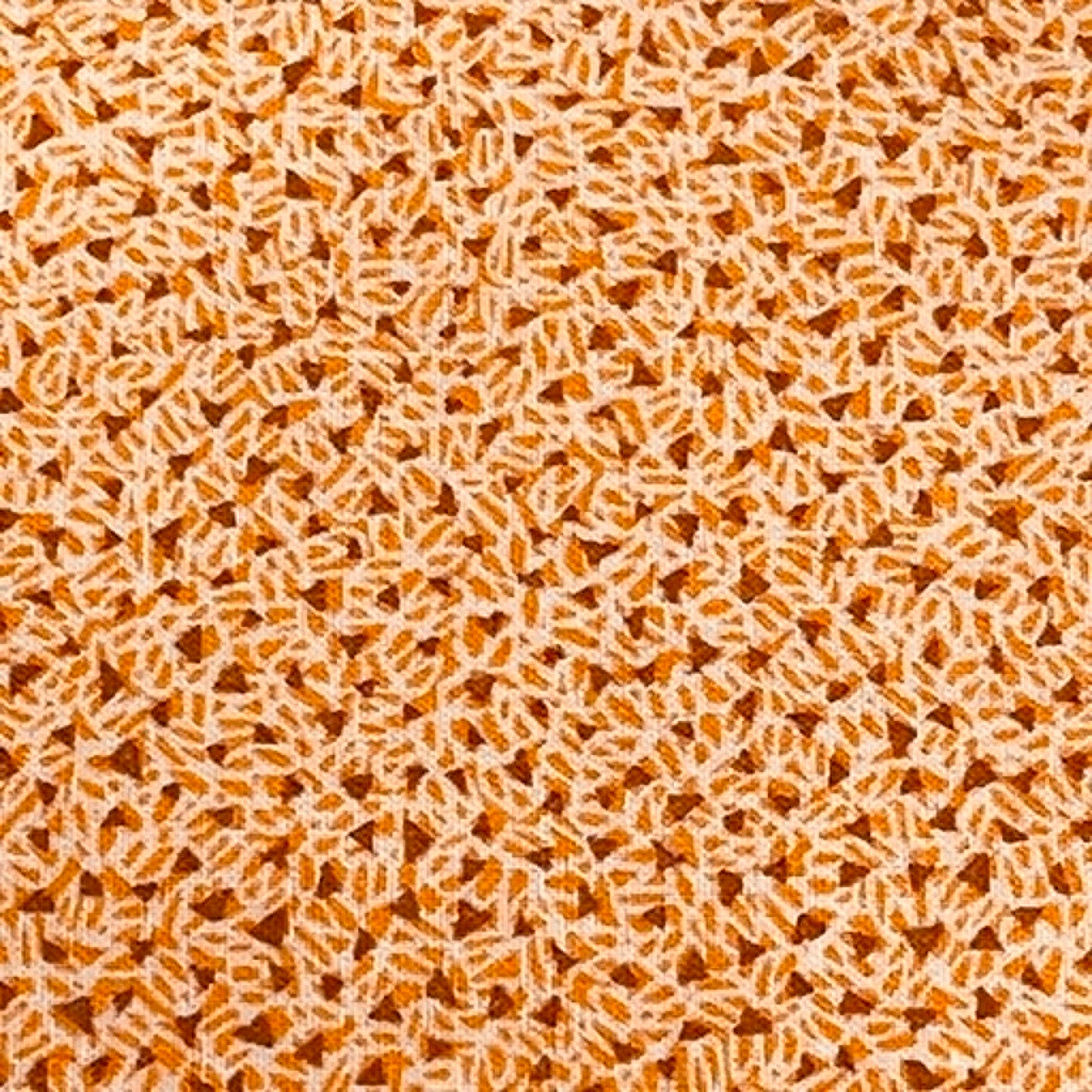 Orange geometrics.  Sold by the half yard.