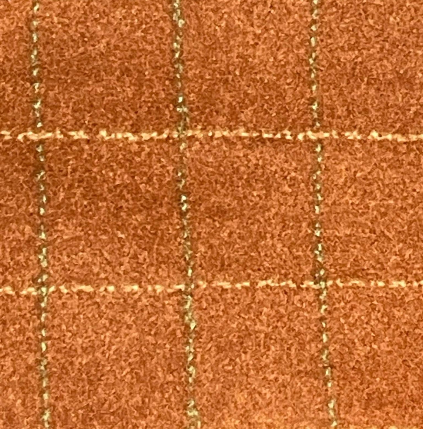 Flannel.  1879 Woolies.  Orange Plaid.   Sold by the yard.