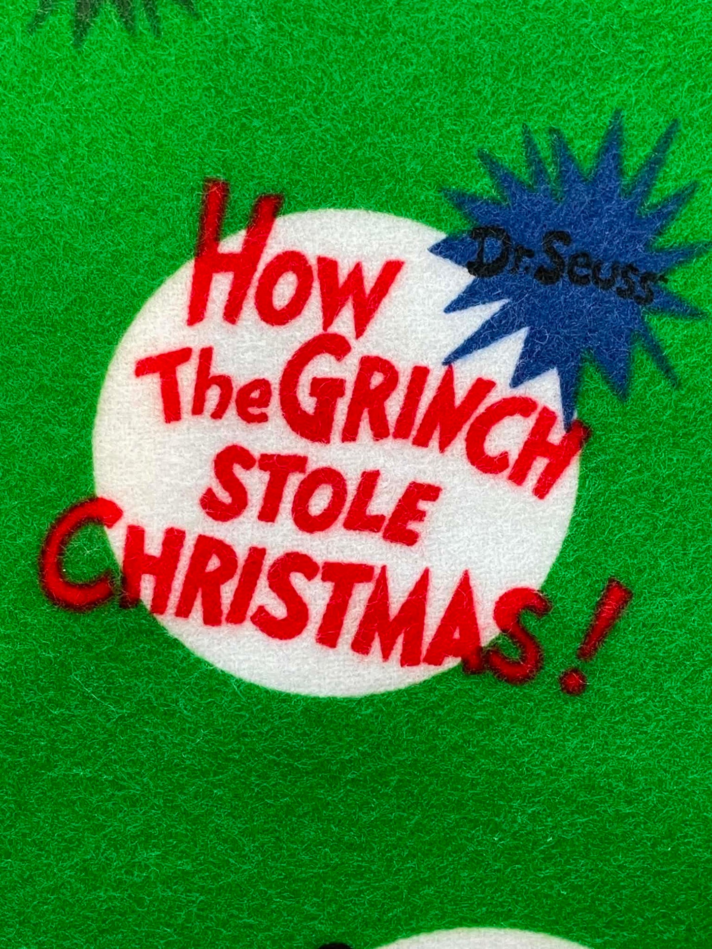 Flannel.  How The Grinch Stole Christmas.  Sold by the yard.