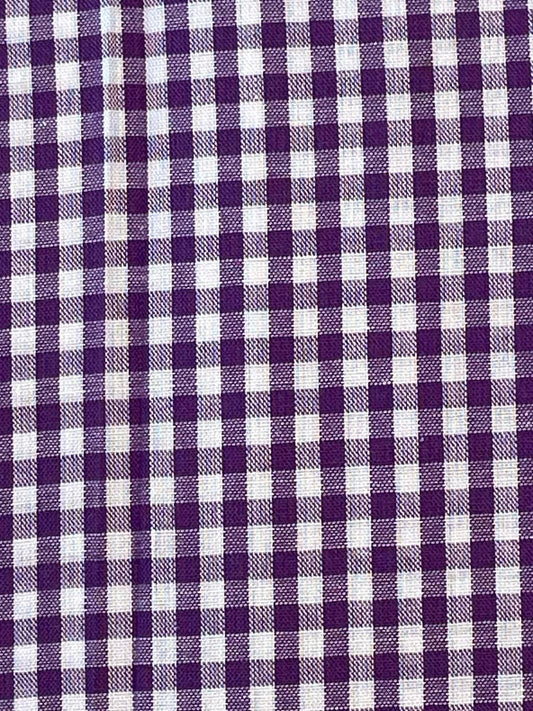 Gingham check, 1/8 inch, purple