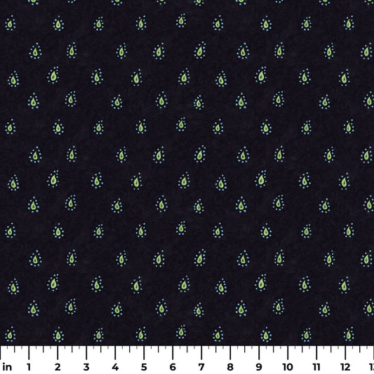 Calico Red - Calico Rain Drop.  Sold by the half yard.