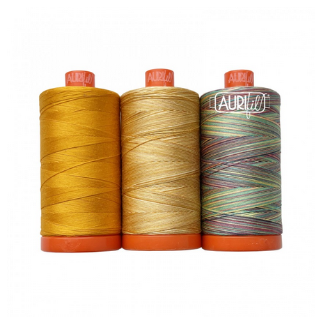 Aurifil Color Builder - Golden Shrimp Plant