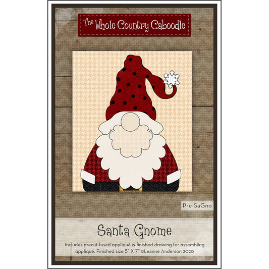 Santa Gnome - Pre-cut Applique