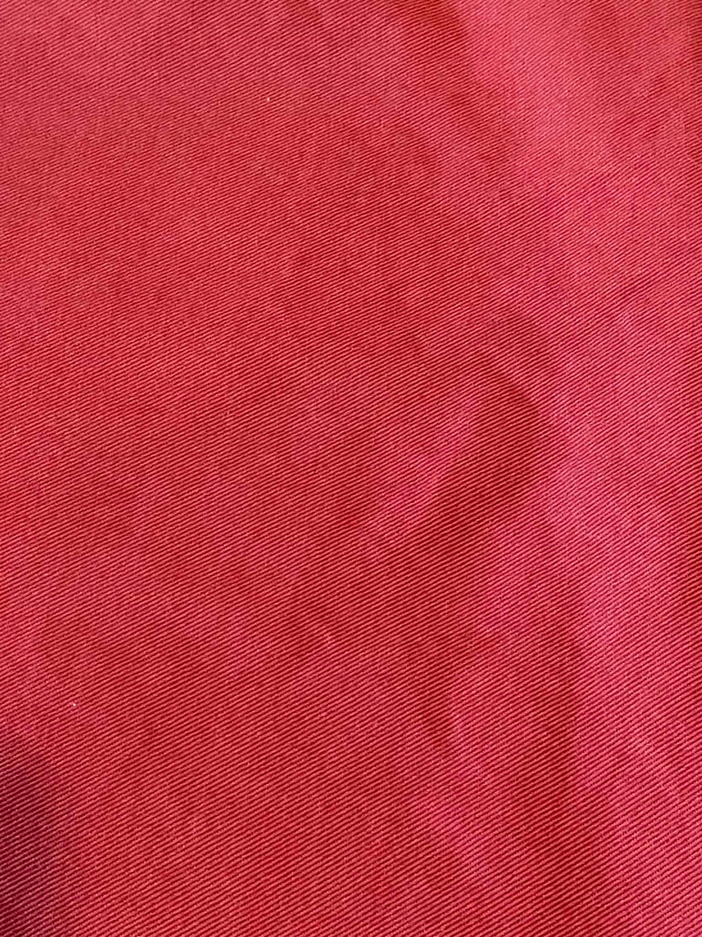 Rust colored twill, medium weight.  Sold by the half yard.