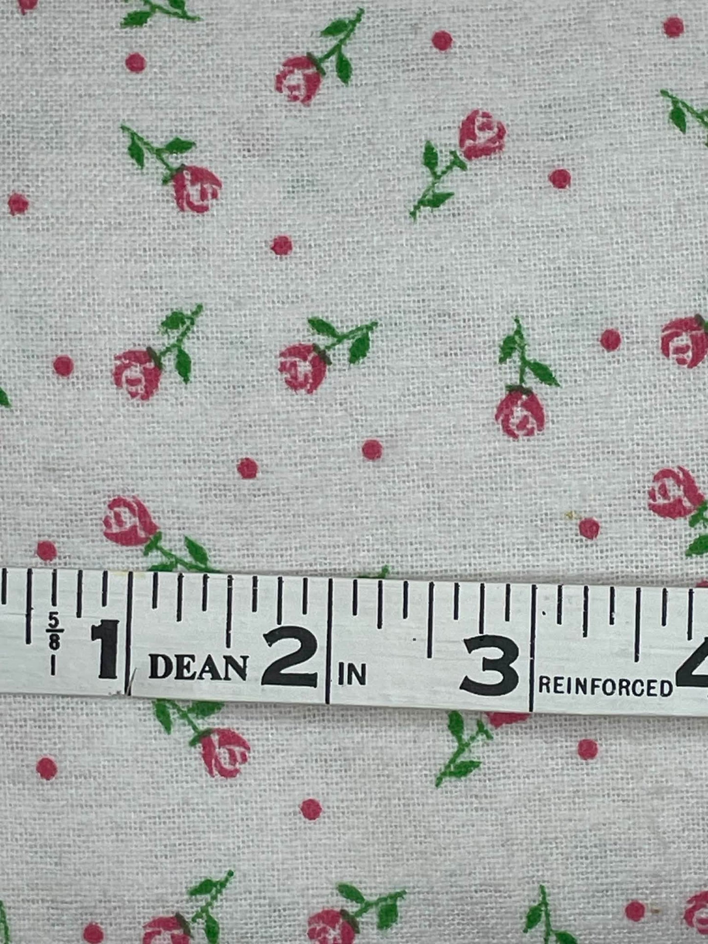 Flannel.  Small flowers on white background.  Three colors to choose from.