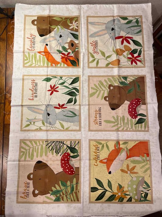 Licensed "Forest Family" panel