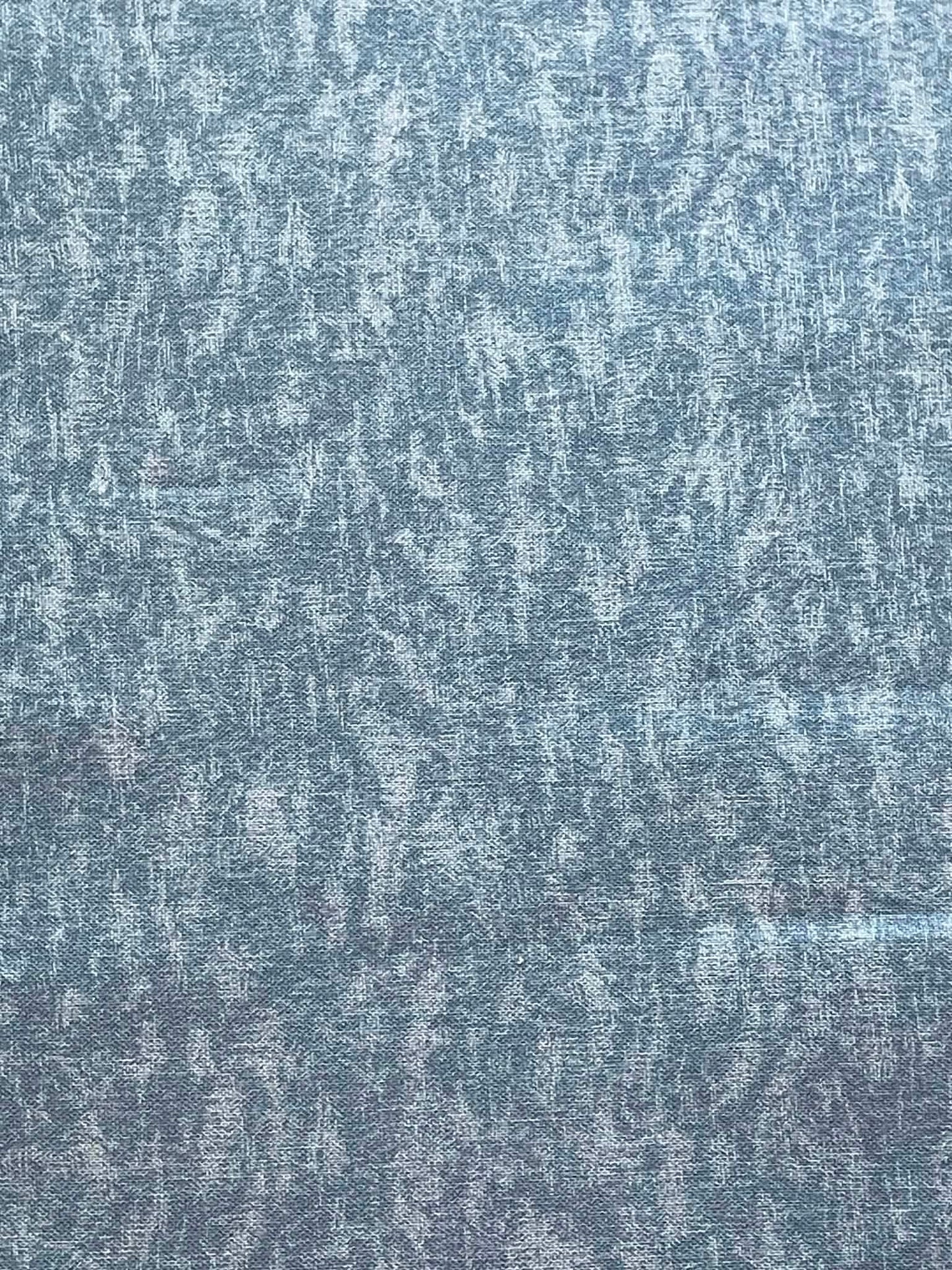 Fabric.  Midnight Woods.  Two toned blue.  Sold by the yard.