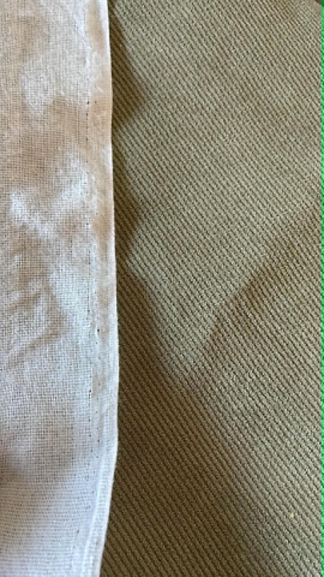 Pea green upholstery fabric with a twill weave and a corduroy feel.  Sold by the half yard.
