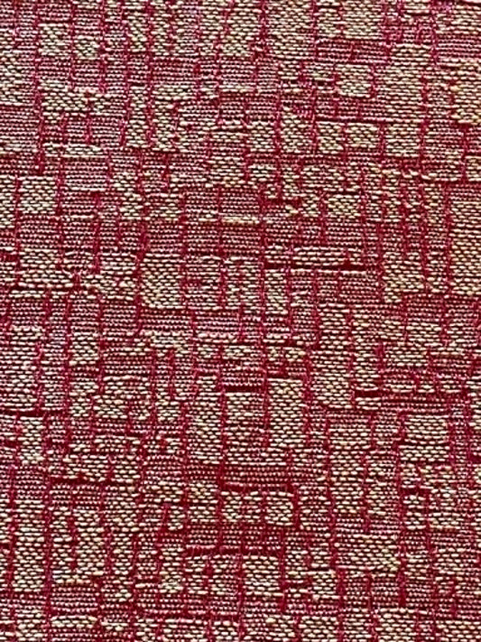 REMNANT ** Reddish orange upholstery fabric.  34" X 56" WOF plus 18" x 24"