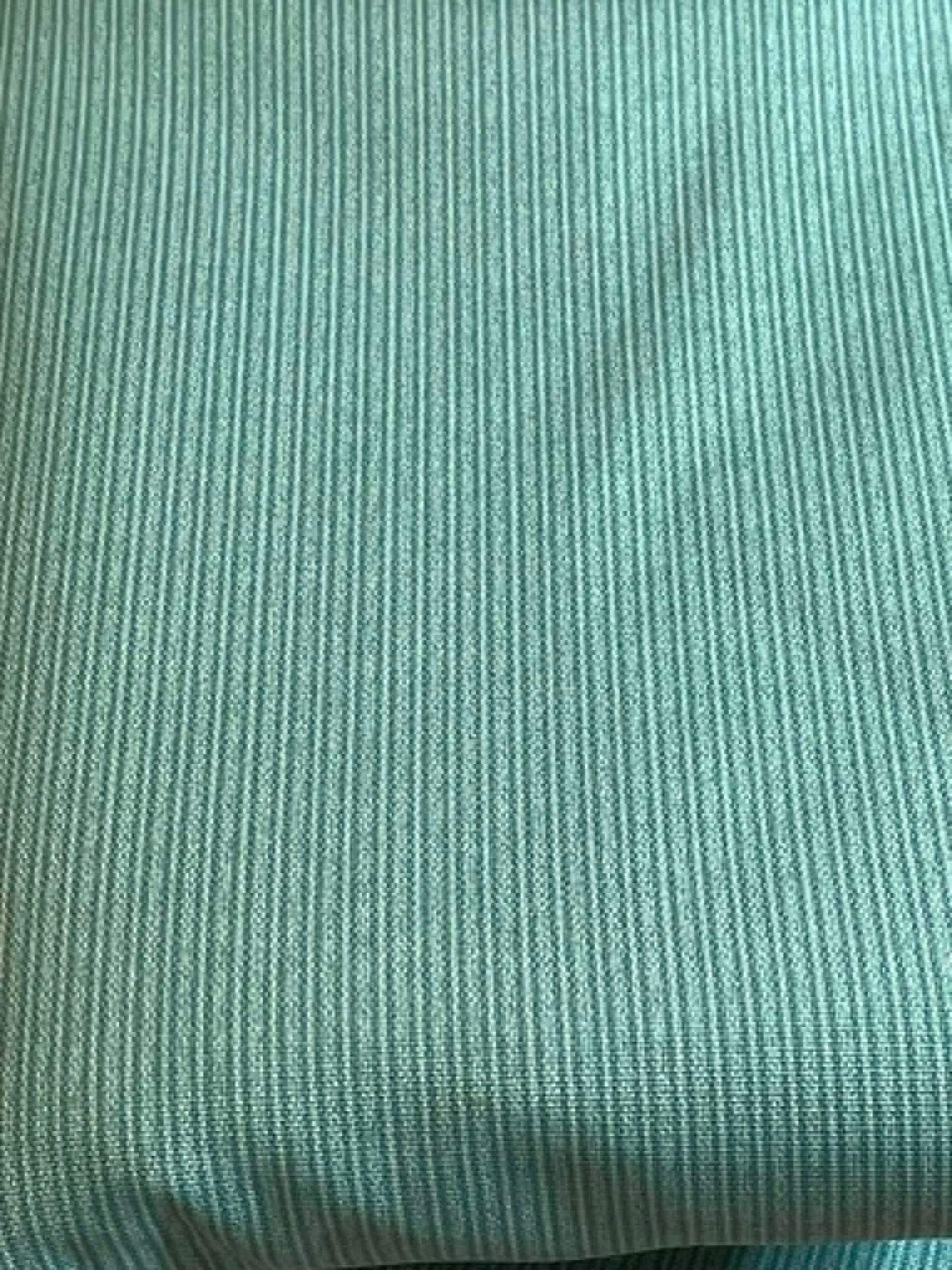 Green stripe upholstery fabric.  Sold by the yard