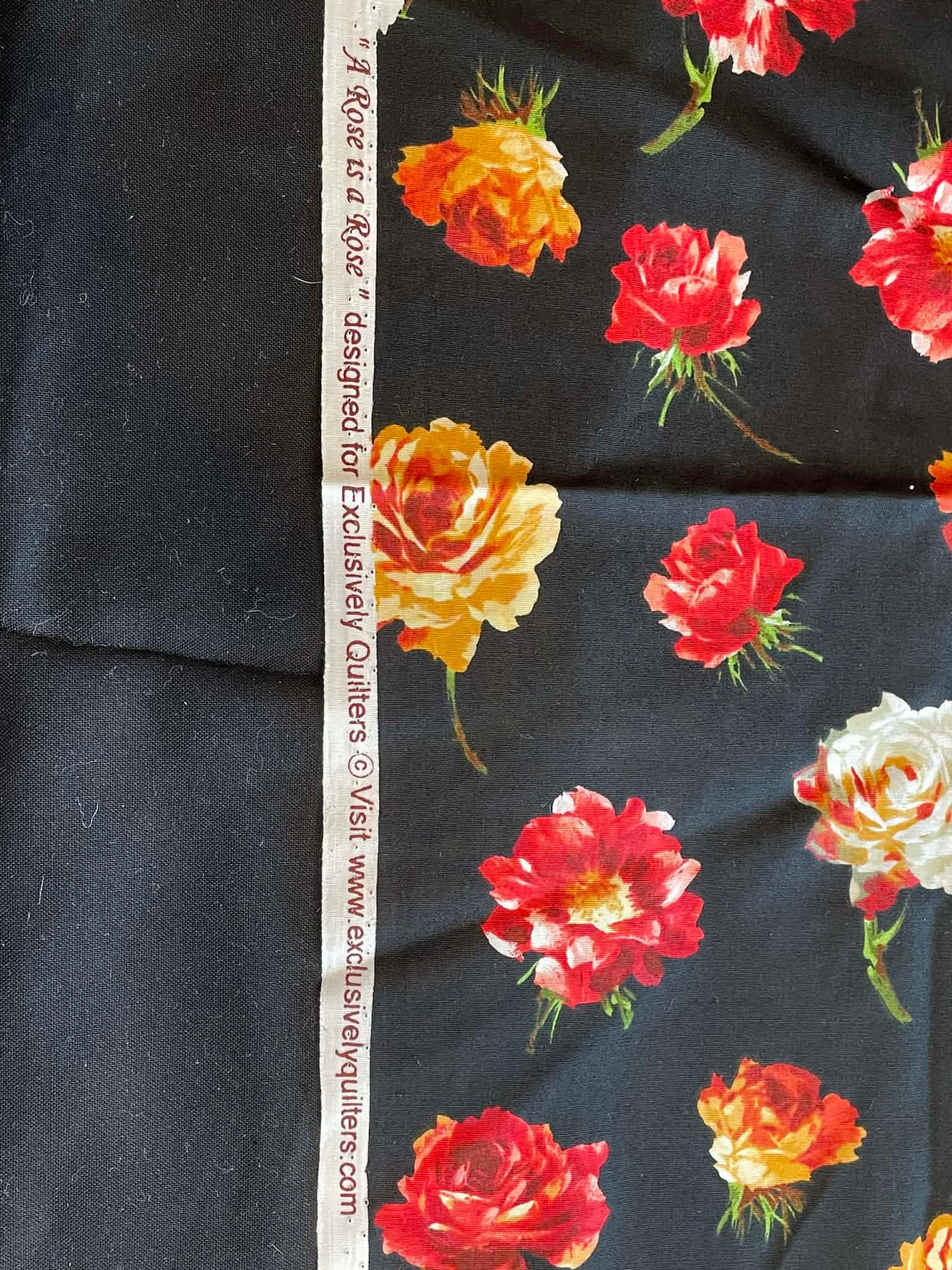 "A Rose is a Rose" designed for Exclusively Quilters.  Sold by the half yard.