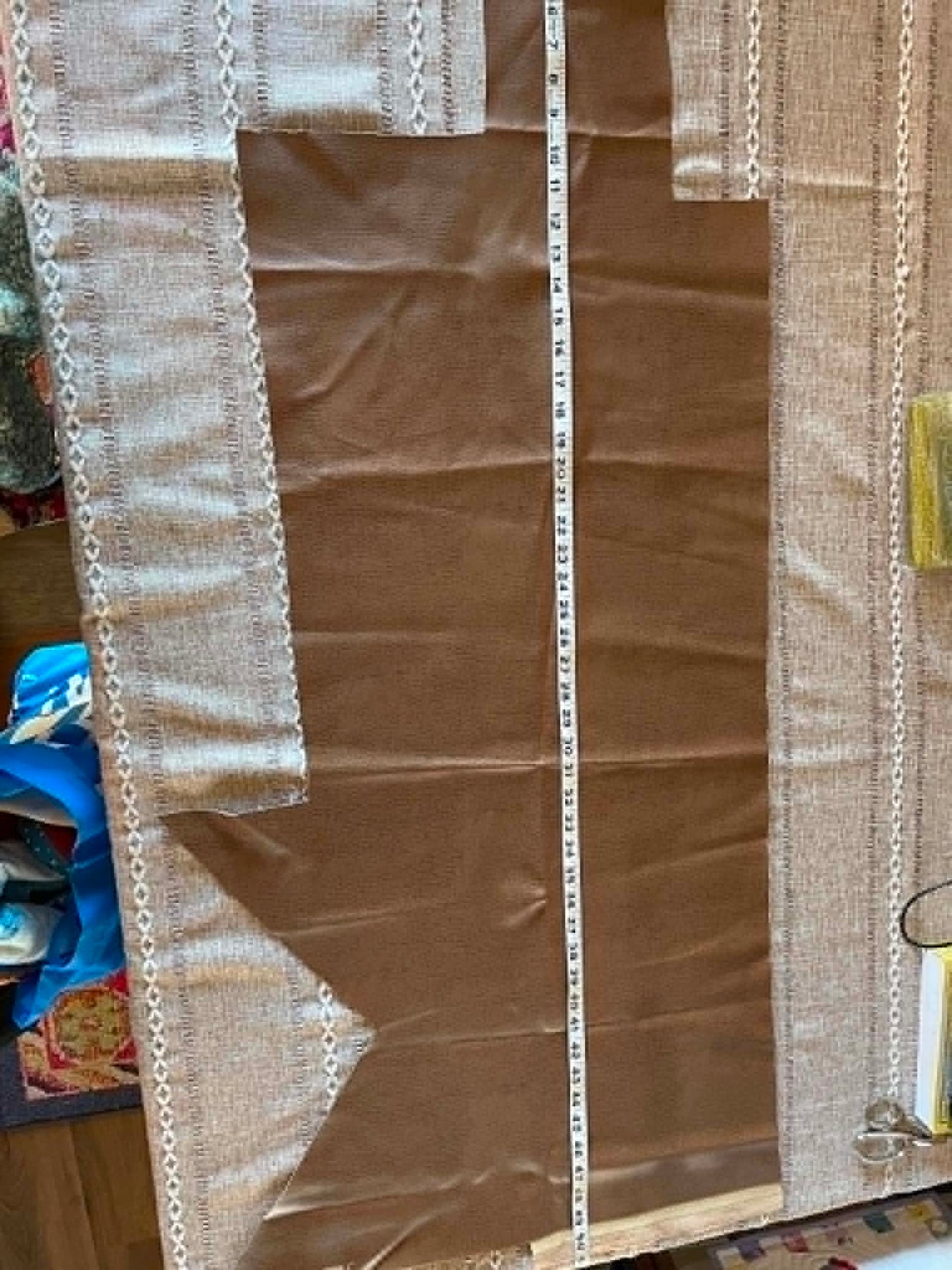 Remnant.  Tan textured faux leather