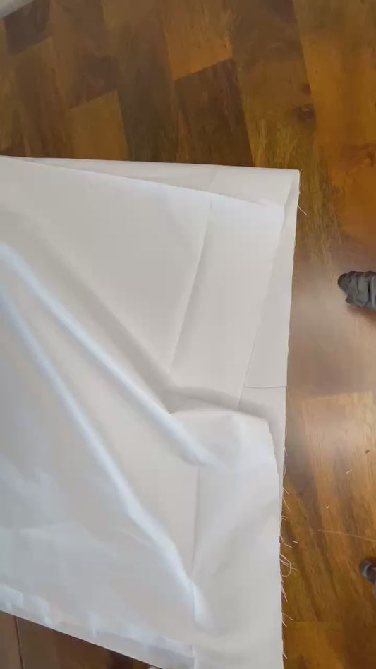 45" wide, white cotton muslin