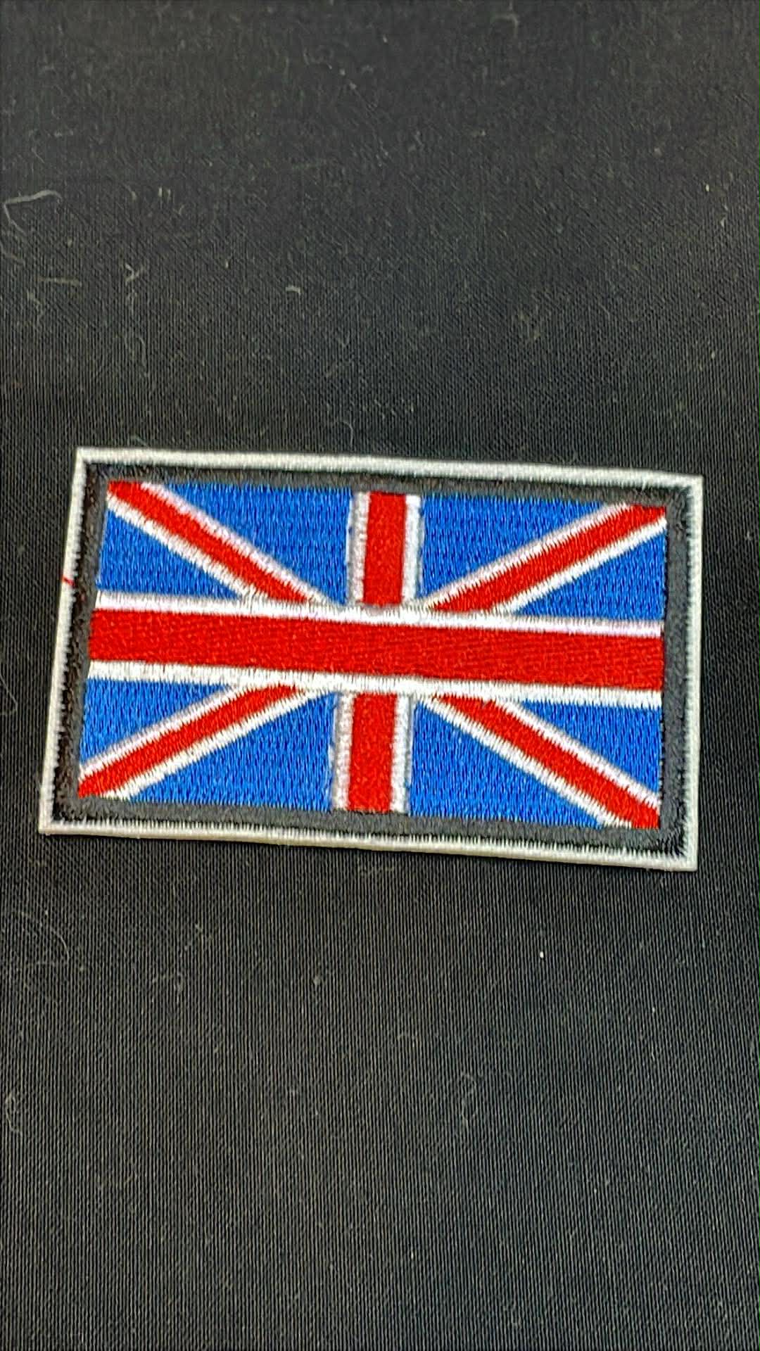 Embroidered Banana, Popcorn, Union Jack, and Cool Patches