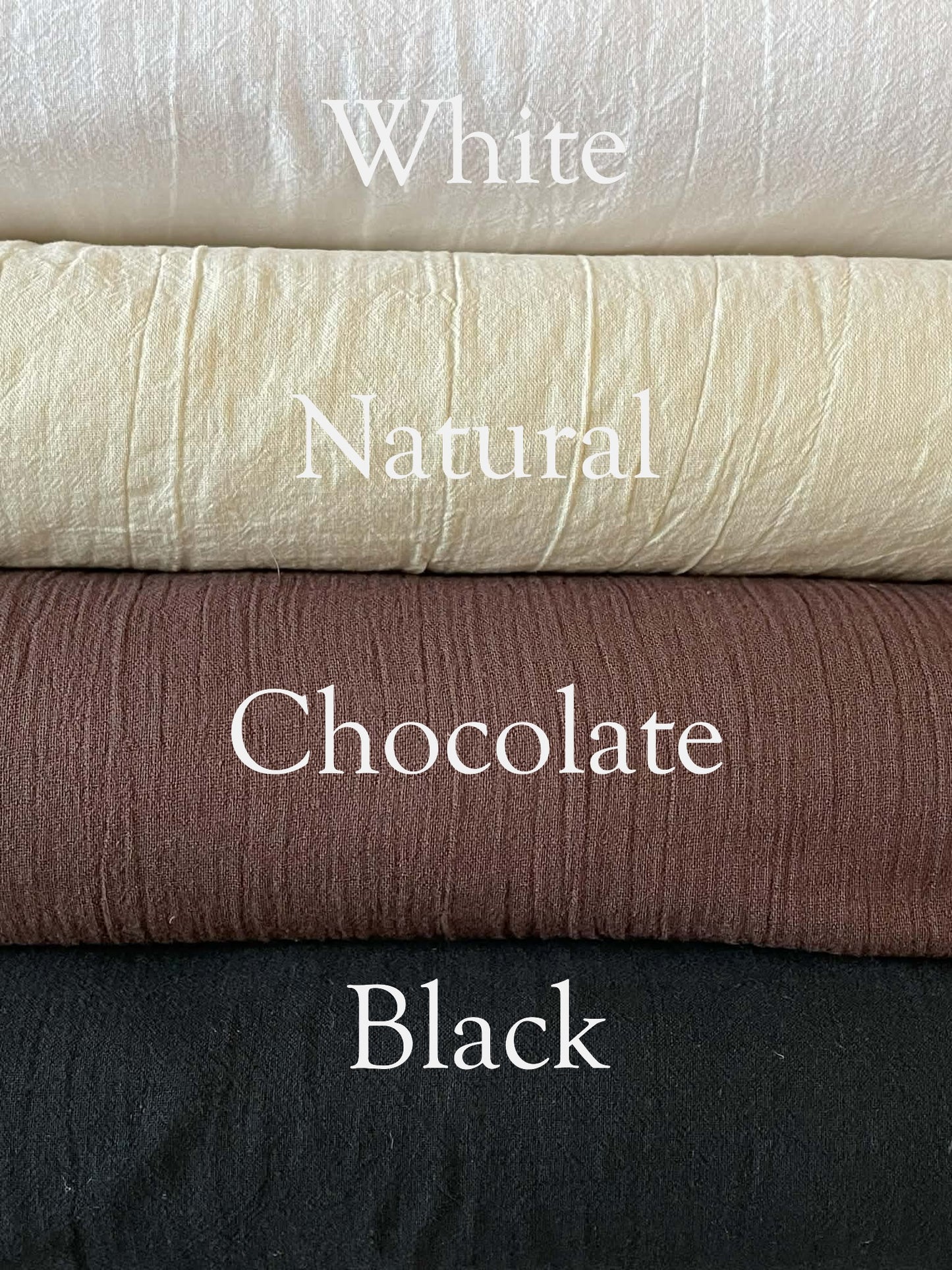 Cotton Gauze.  100% cotton fabric by the yard