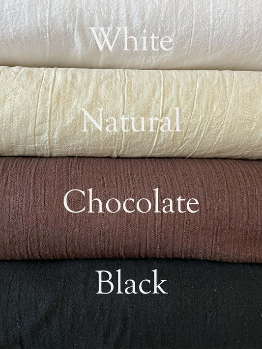 Cotton Gauze.  100% cotton fabric by the yard