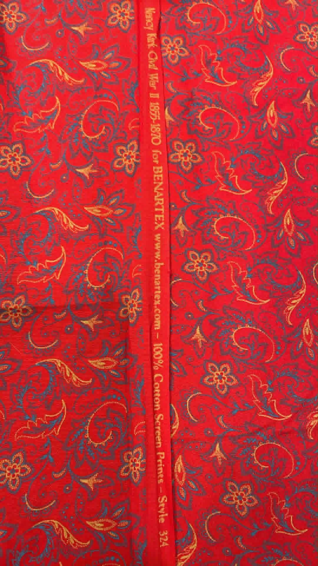 Nancy Kirk Civil War II 1855-1870 for Benartex.  Reproduction print.  Sold by the yard.
