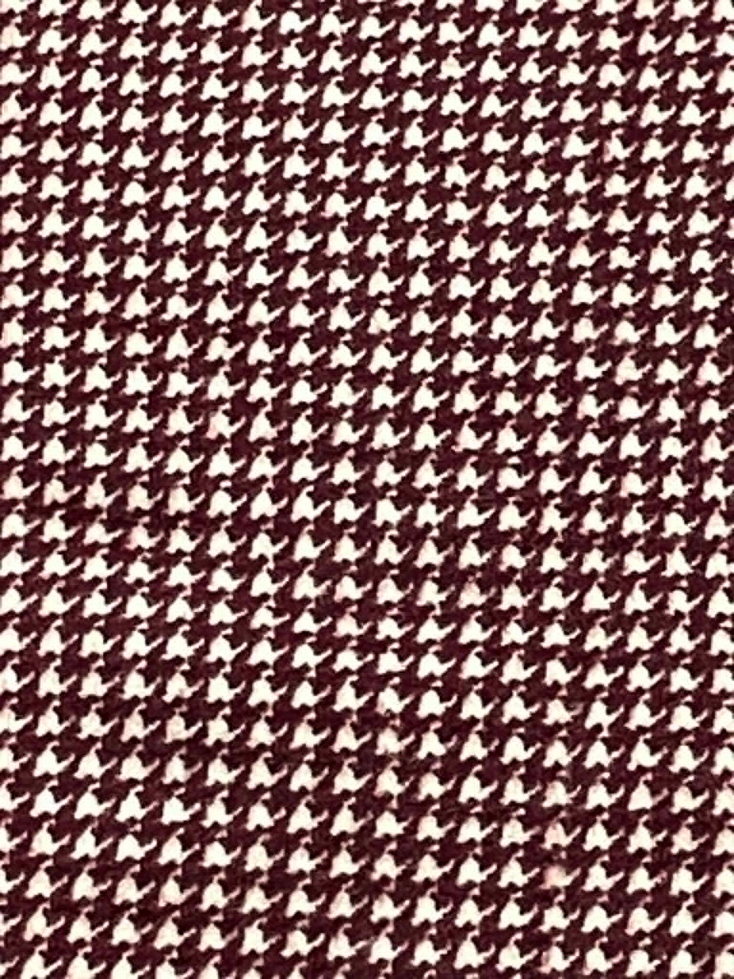 Flannel.  Brown houndstooth.  Sold by the half yard.